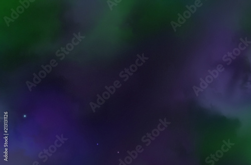 Colorful space nebula. Illustration, for use with projects on science, and education. Plasmatic nebula, deep outer space background with stars. Universe filled with stars, nebula and galaxy photo