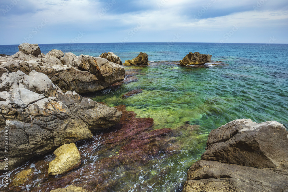 Sicilian Coast at Sicily, Italy near Cefalù