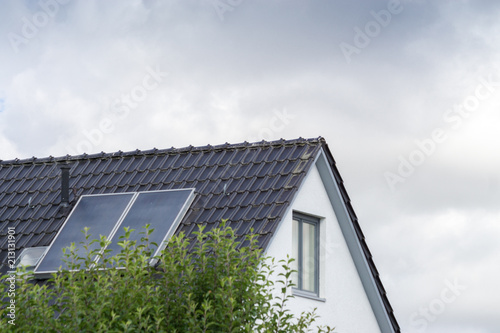 roof with solar panels