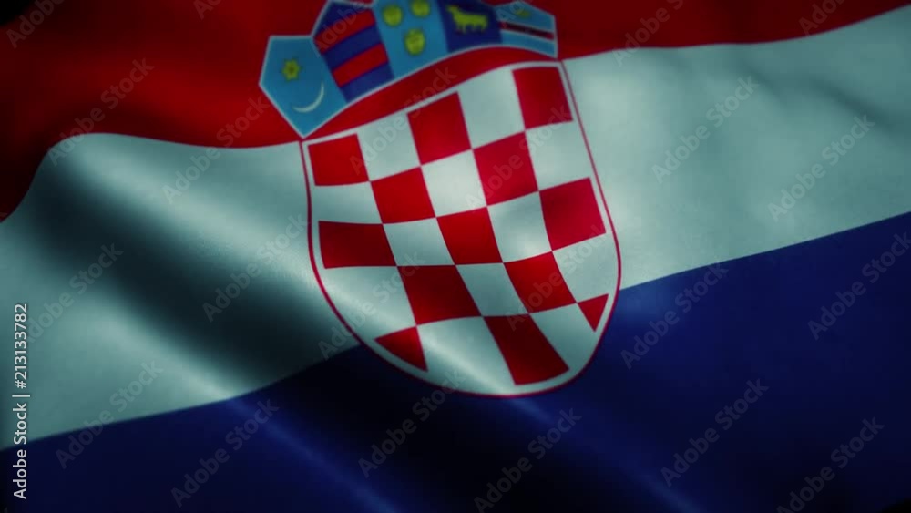 Waving Flag of Croatia