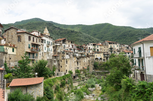 Cityscape of Rocchetta Nervina, Liguria - Italy