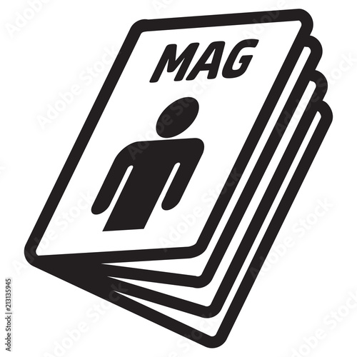 Icon pictogram, Magazine, catalog or product insert, for point of sale and promotion. Ideal for catalogs, informational and advertising material and media