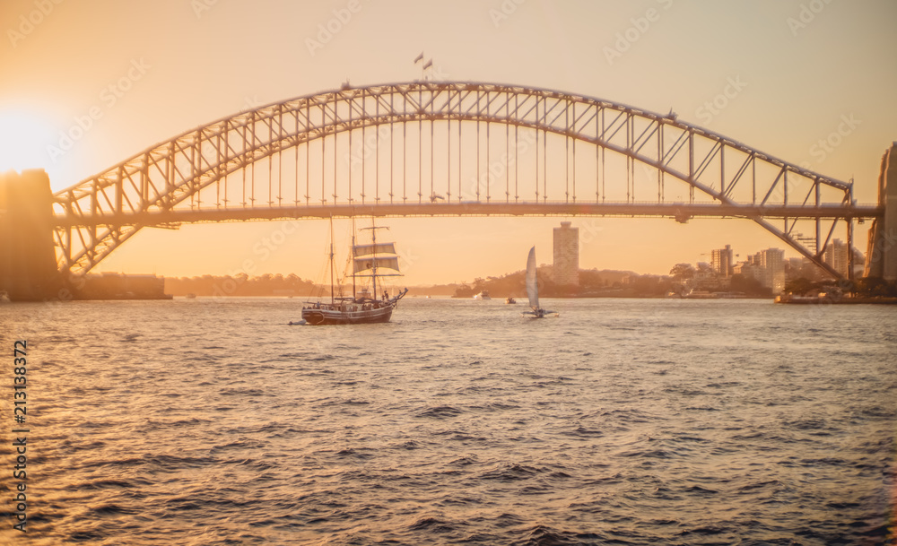 Sydney harbour sunset