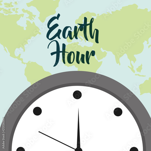 earth hour cartoon