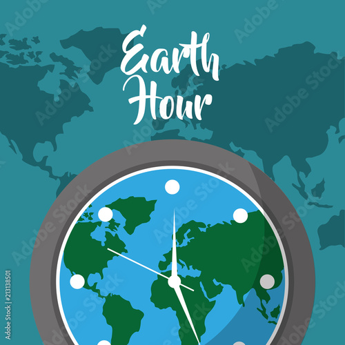 earth hour cartoon