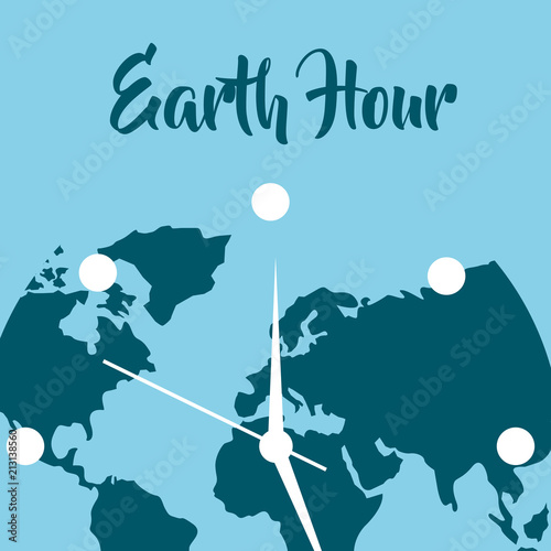 earth hour cartoon