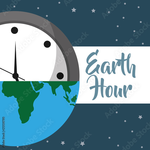 earth hour cartoon