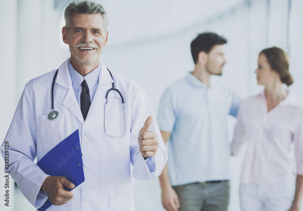 Successful Happy Doctor in Diagnostic Centre. Successful Happy Doctor in Diagnostic Centre.
