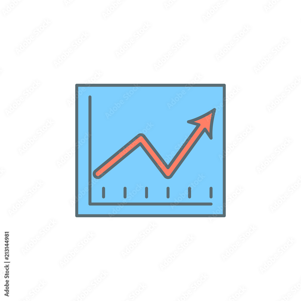 financial indicators in chart dusk style line icon. Element of banking icon for mobile concept and web apps. Dusk style financial indicators in chart icon can be used for web financial indicators in chart dusk style line icon. Element of banking icon for mobile concept and web apps. Dusk style financial indicators in chart icon can be used for web