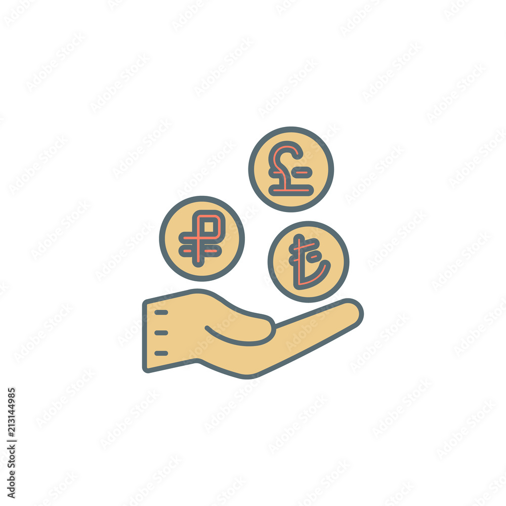 hands hold coins dusk style line icon. Element of banking icon for mobile concept and web apps. Dusk style hands hold coins icon can be used for web and mobile hands hold coins dusk style line icon. Element of banking icon for mobile concept and web apps. Dusk style hands hold coins icon can be used for web and mobile