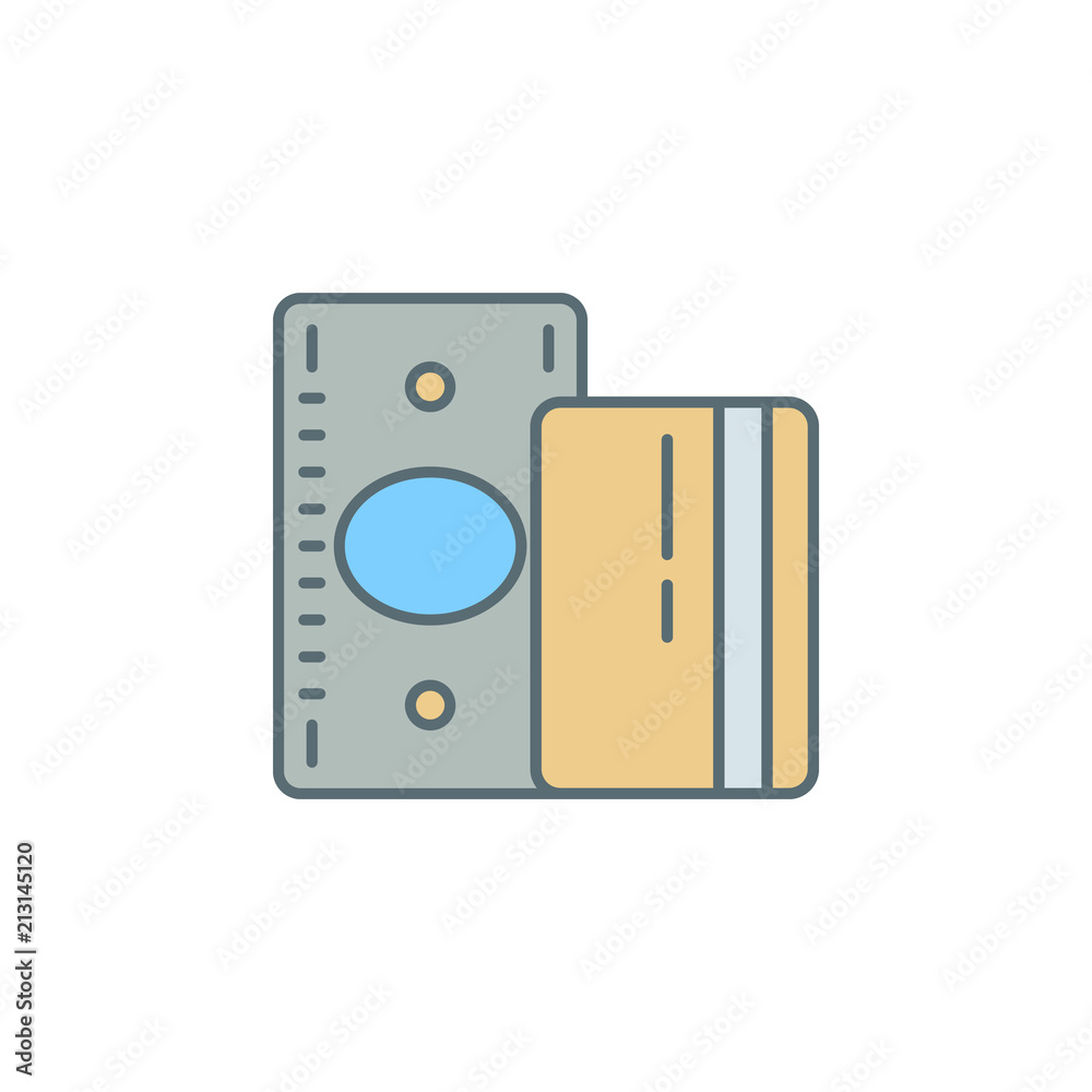 bill and credit card dusk style line icon. Element of banking icon for mobile concept and web apps. Dusk style bill and credit card icon can be used for web and mobile bill and credit card dusk style line icon. Element of banking icon for mobile concept and web apps. Dusk style bill and credit card icon can be used for web and mobile