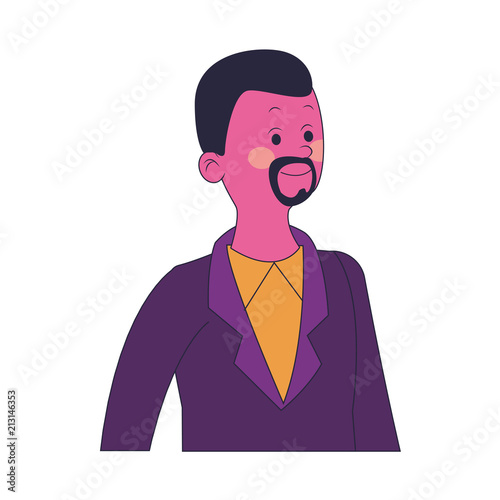 Executive businessman cartoon vector illustration graphic design