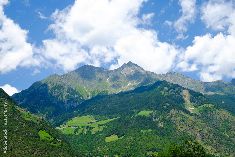 Mountains Dolomits in South Tyrol. - obrazy, fototapety, plakaty 