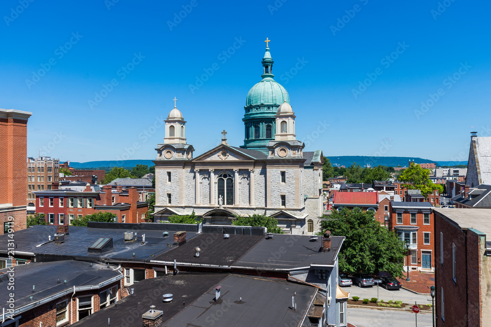 Historic Buildings Surrounding the Pennsylvania State Capitol in Harrisburg, Pennsylvania