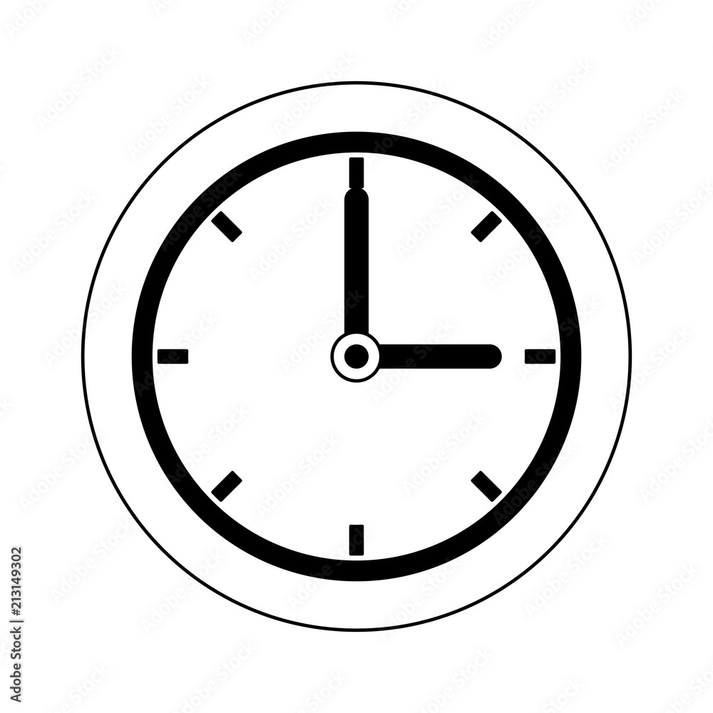 Wall clock isolated vector illustration graphic design Wall clock isolated vector illustration graphic design