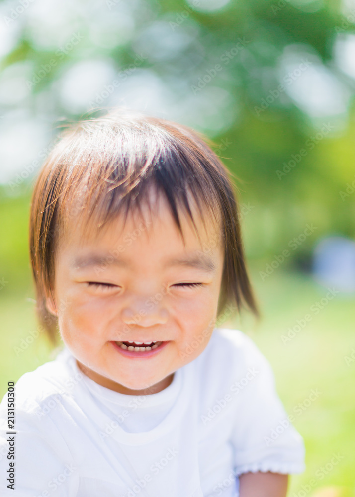 笑顔の赤ちゃん 笑顔の赤ちゃん