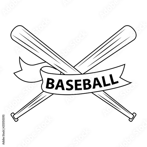 Abstract baseball label