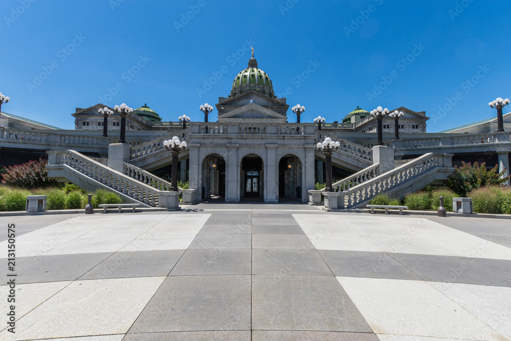 The Pennsylvania State Capitol and Park in Harrisburg, Pennsylvania