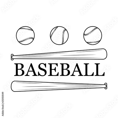 Abstract baseball label