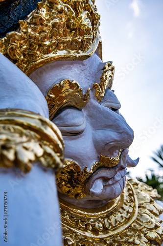 White giant statue in Watphadarabhirom temple photo