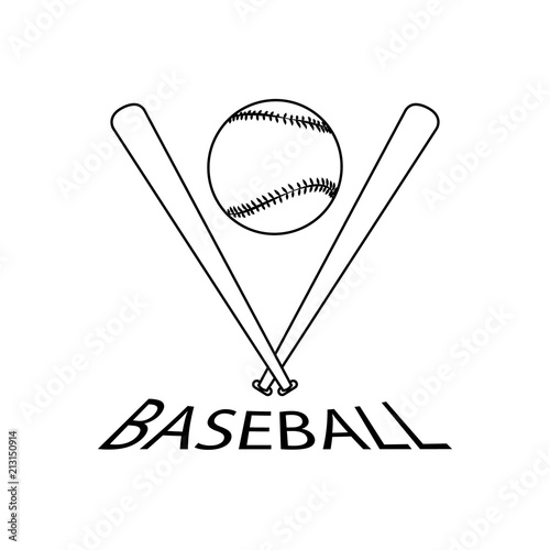 Abstract baseball label