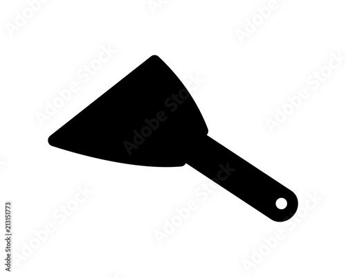 spade construction repair fix engineering tool equipment image vector icon logo silhouette