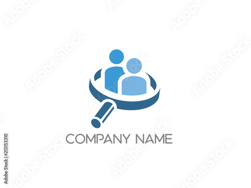 magnifying glass logo