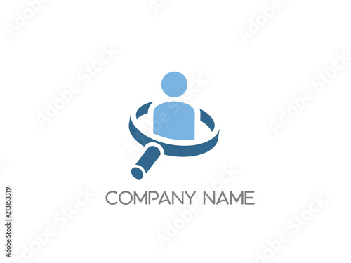 magnifying glass logo