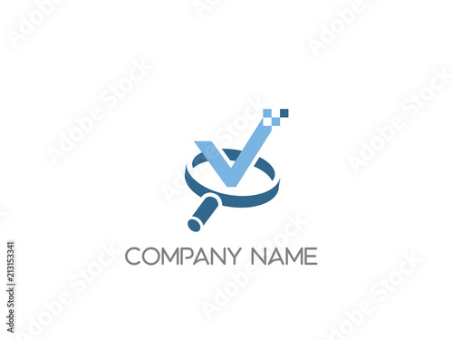 magnifying glass logo