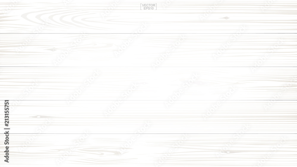 Obraz premium White wood pattern and texture for background. Vector.
