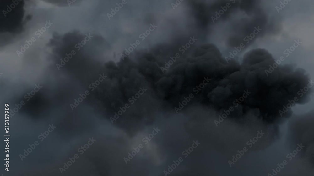 Never seen before footage of a thundercloud closeup drone shot.