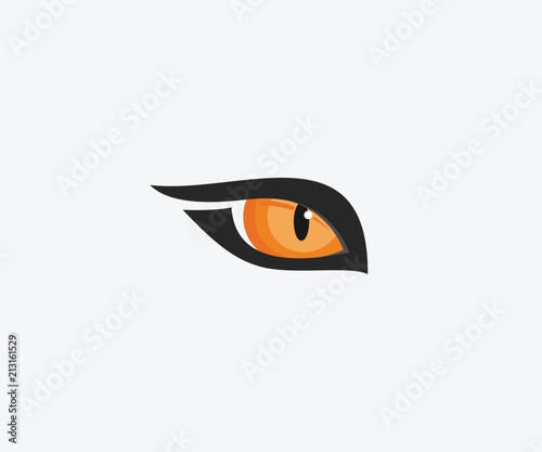 beast eyes logo icon vector