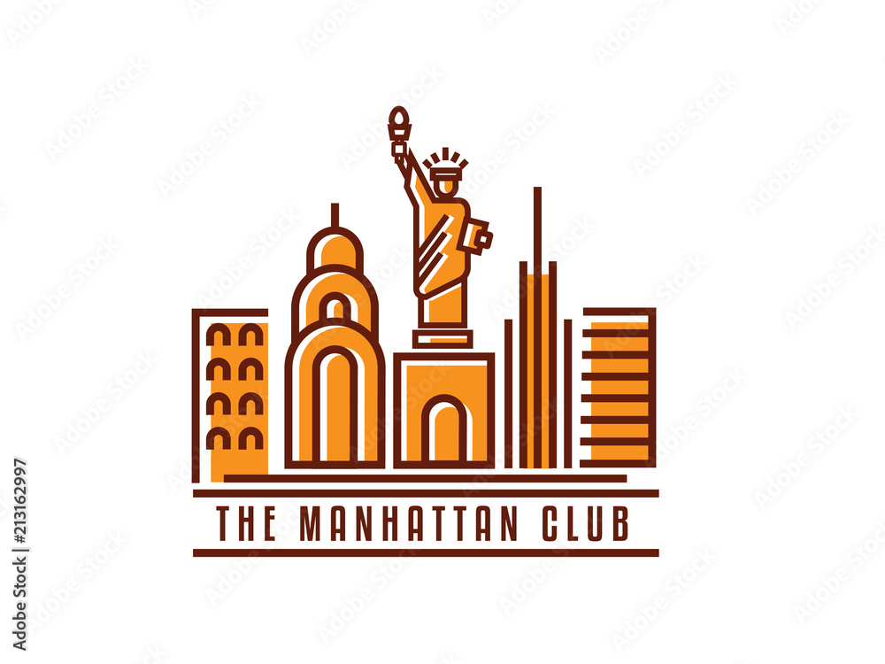 Fototapeta premium manhattan logo