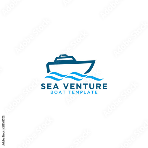 Boat graphic design template