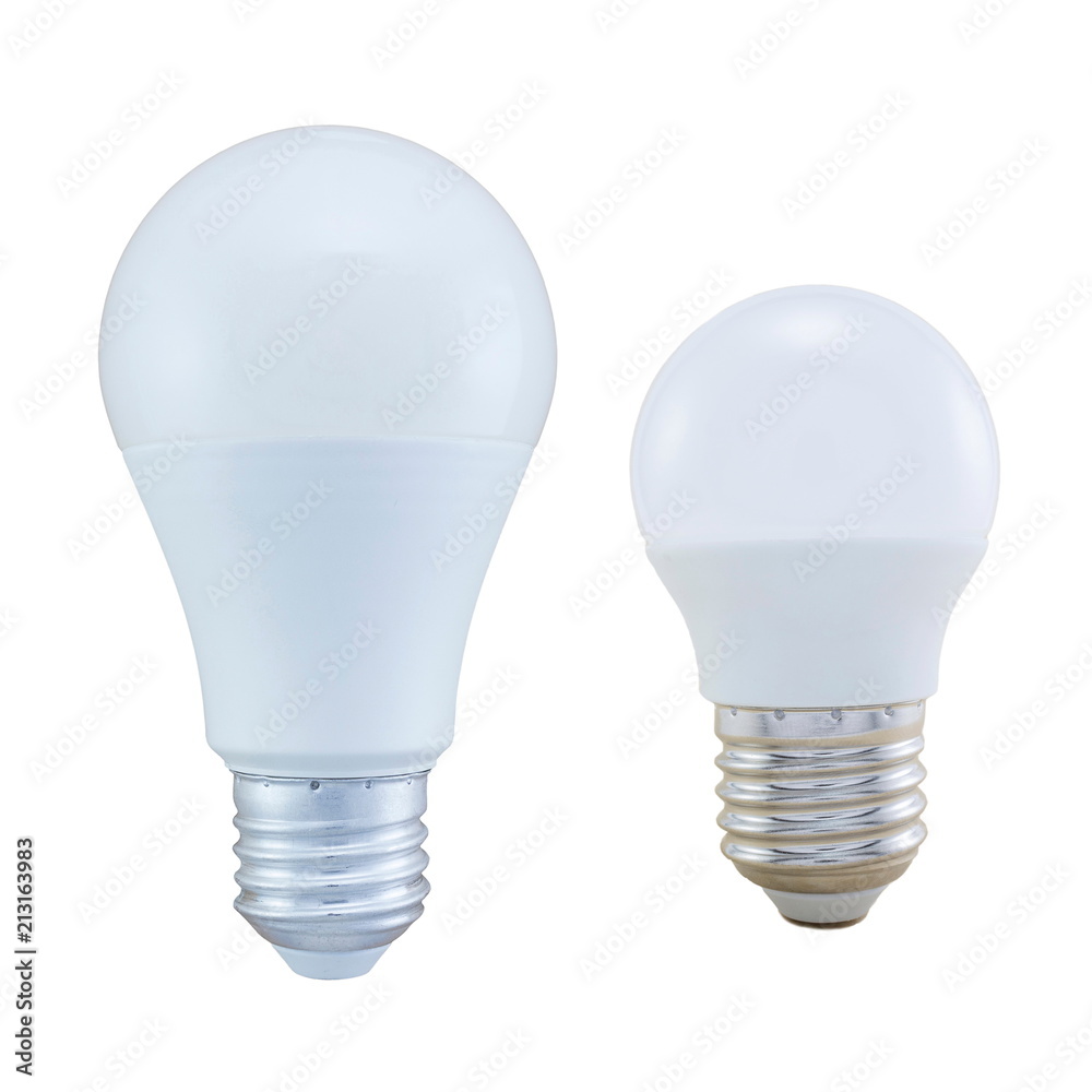 LED light bulb isolated on white background LED light bulb isolated on white background