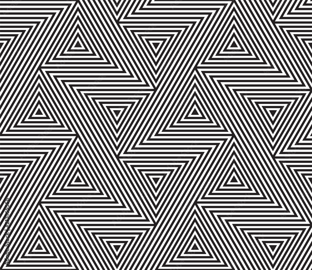 Abstract geometric pattern vector background of seamless triangle