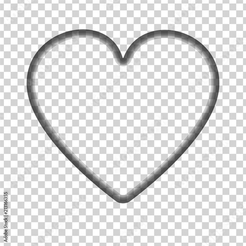hole carved in the shape of a heart