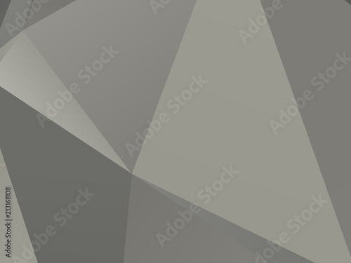 Gray geometric background with triangles of different shapes and scales. Wave Triangulation pattern. 