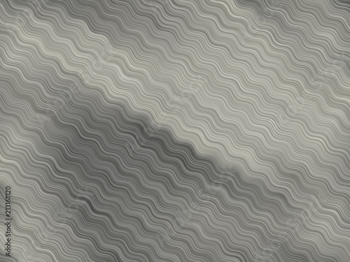 Gray background with wavy lines. Vector illustration. Geometric pattern