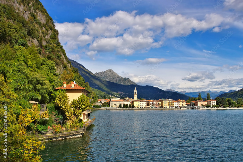 Porlezza am Luganersee, Italien - Porlezza small town on Lake Lugano
