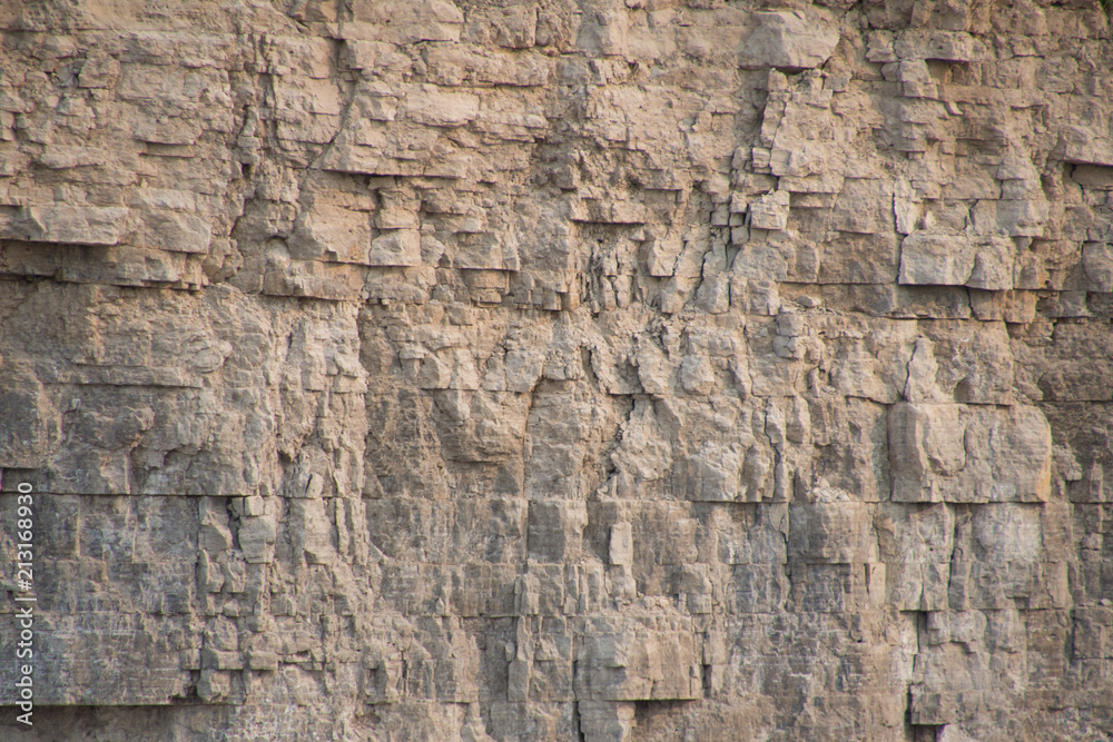 Closeup limestone rock face showing weathered strata Geology walpaper or background Closeup limestone rock face showing weathered strata Geology walpaper or background