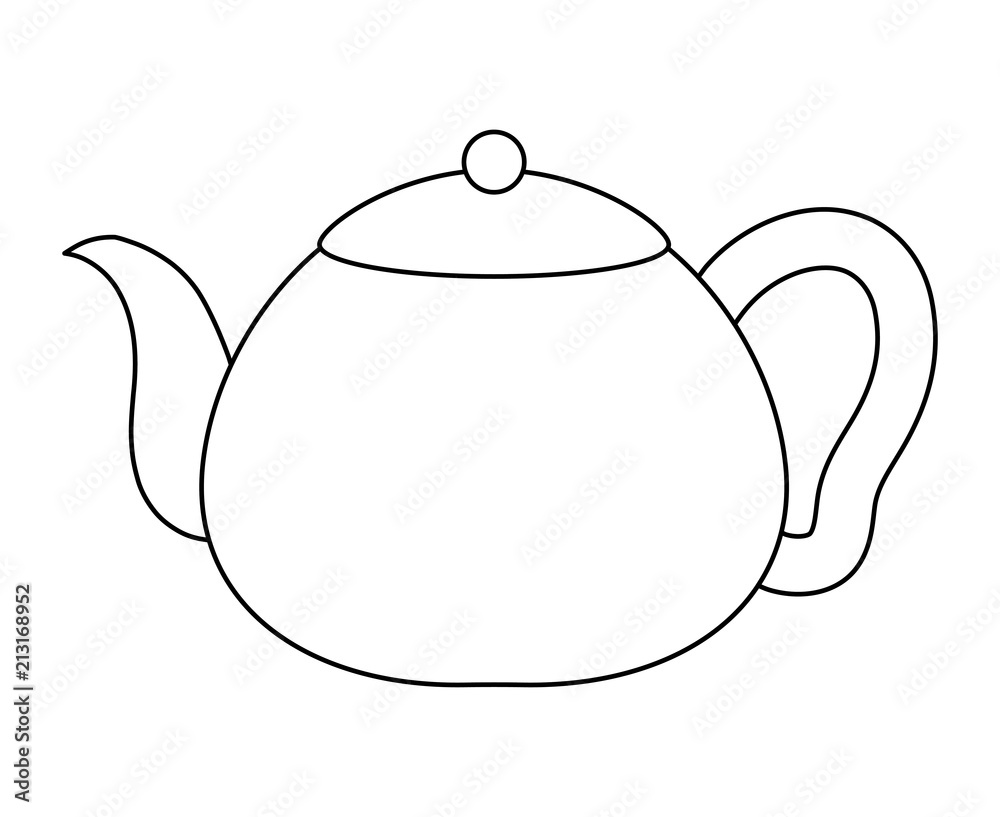 Obraz premium tea pot icon