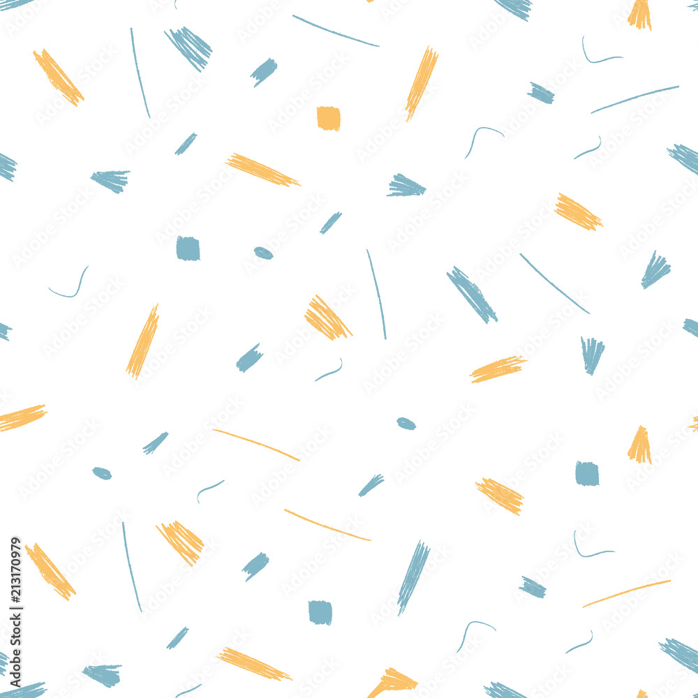 Abstract vector seamless pattern with hand drawn brush and pencil texture. Abstract vector seamless pattern with hand drawn brush and pencil texture.