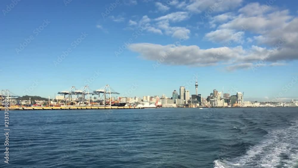 Auckland city skyline as view from Waitemata harbour, New Zealand. Auckland city skyline as view from Waitemata harbour, New Zealand.