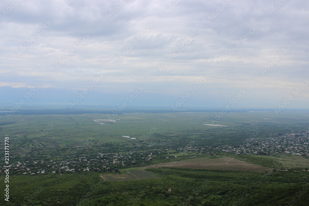 View over kakheti, georgia