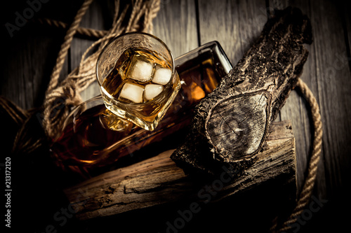 Delicious elite alcohol, rum whiskey tequila bourbon