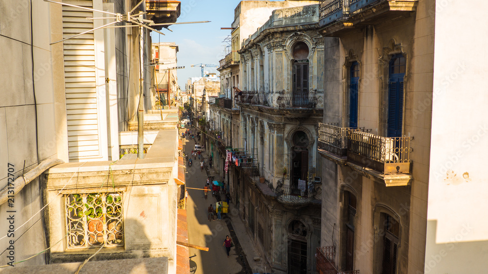 View from the balcony of Havana street