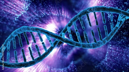 human cell DNA cyclic rotation for medical background
