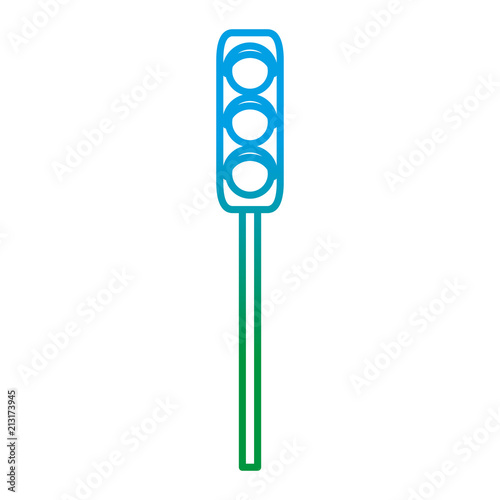 degraded line traffic light road sign object