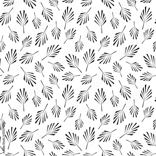 Vector seamless pattern with twigs